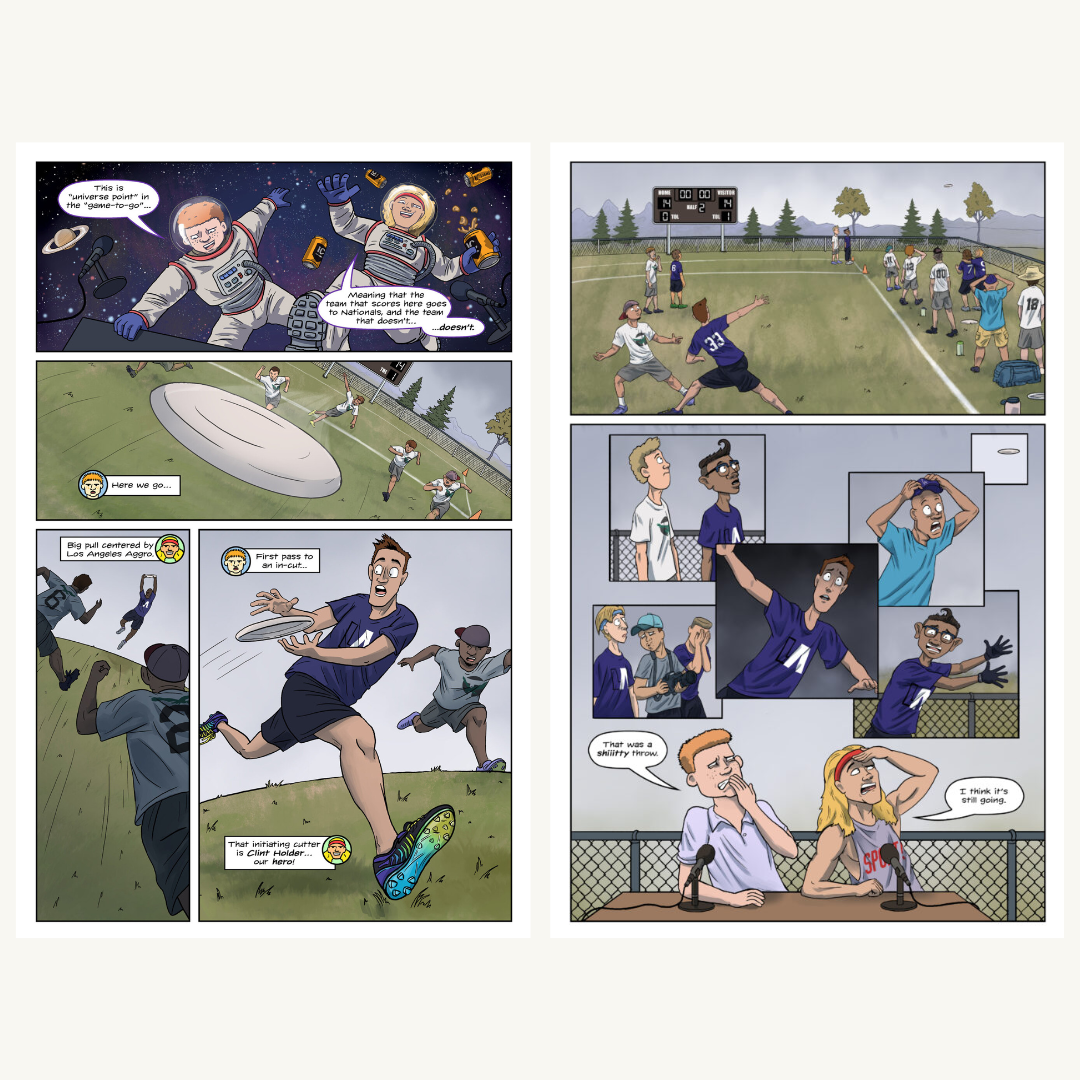 ultimate frisbee graphic novel one more year inside
